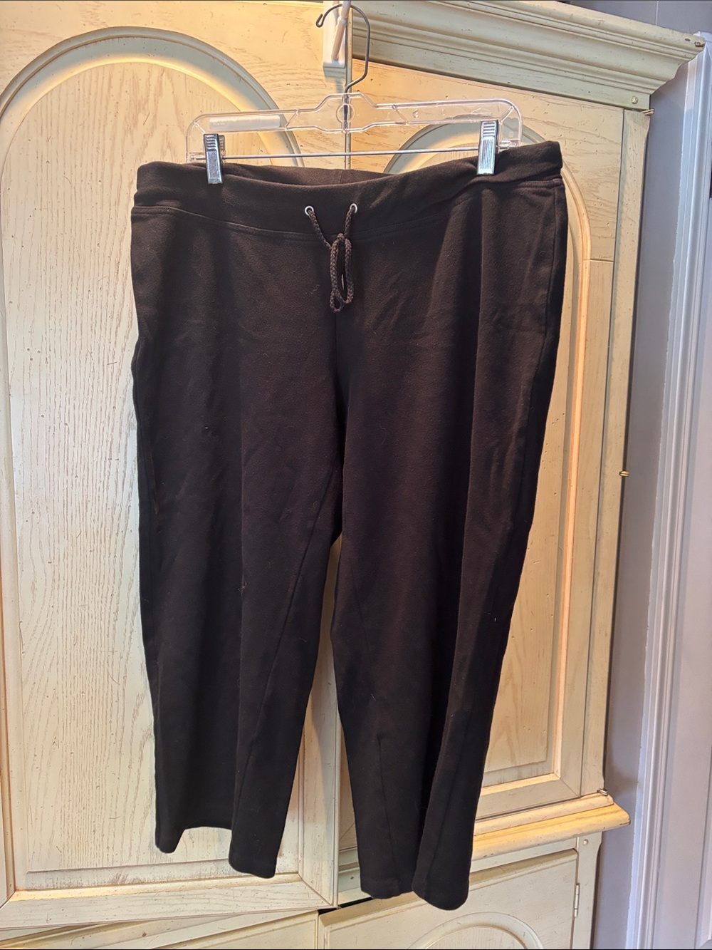Avenue Black Drawstring Track Pants